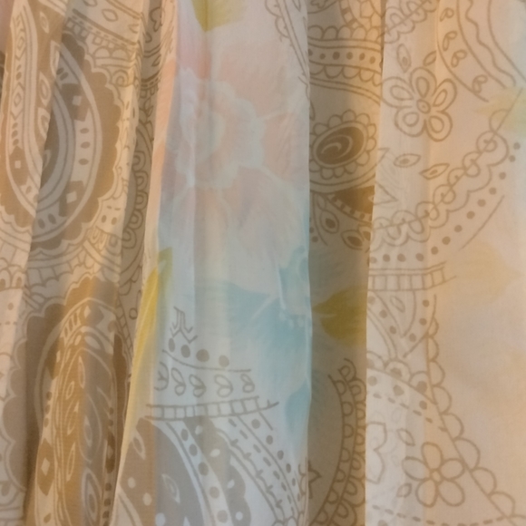 Vintage CHAUS pleated sheer midi skirt - Picture 3 of 4